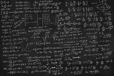 Illustration depicting an endless sequence of numbers, representing the concept of mathematical infinity.